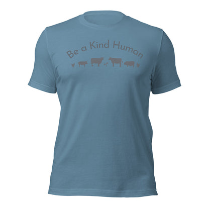 Be a Kind Human (Grey Silhouette) Unisex t-shirt