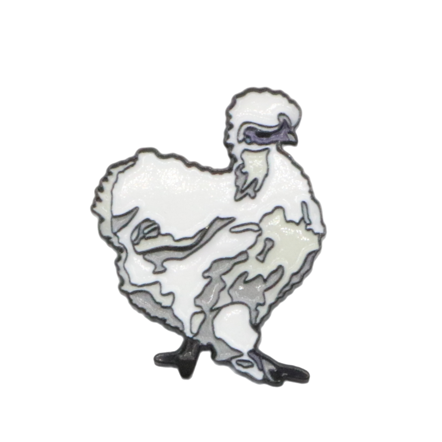 Silkie Chicken Pin