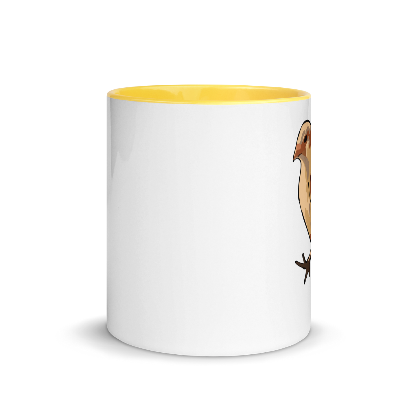 Leghorn Chick Ceramic Mug with Yellow Accents